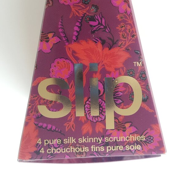 slip ! 4 Silk Scrunchies Moonflower Nights Holiday Ornament - Picture 3 of 5